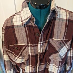 Wrangler Denim and Plaid Shirt